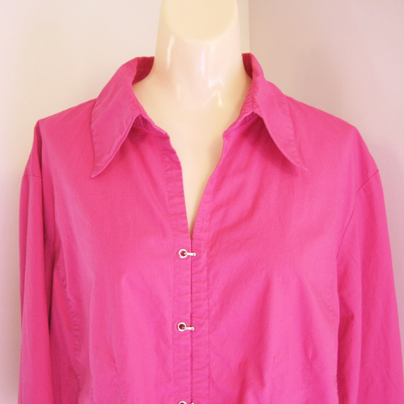 Quizz Woman-Pink Blouse-Unusual Closures-Snaps-22 - Picture 2 of 8